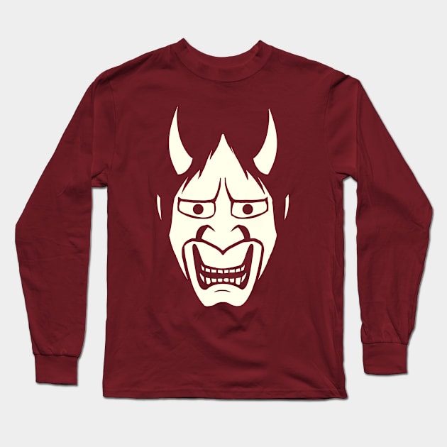 Hannya mask Long Sleeve T-Shirt by Silva_Ex_Machina